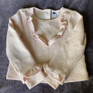 Janie and Jack top pink 6 year